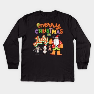 Christmas In July Kids Long Sleeve T-Shirt